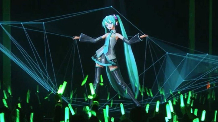 初音未来的3D全息投影演唱会